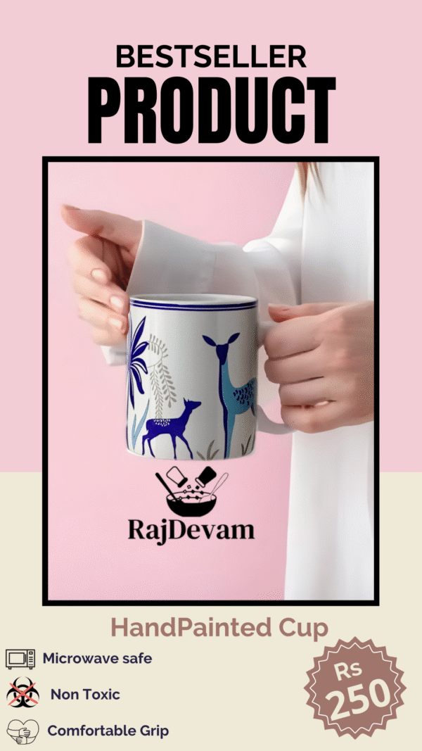 Coffee Mug (Handpainted) -200 ML - Image 3
