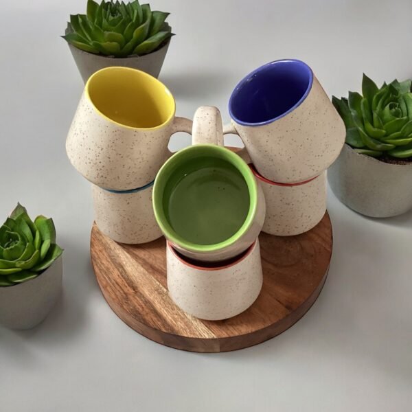 Multicolour Tea/Coffee Cup - 6 Pieces - Image 6