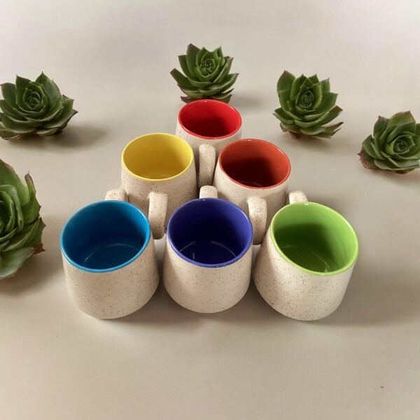Multicolour Tea/Coffee Cup - 6 Pieces - Image 2